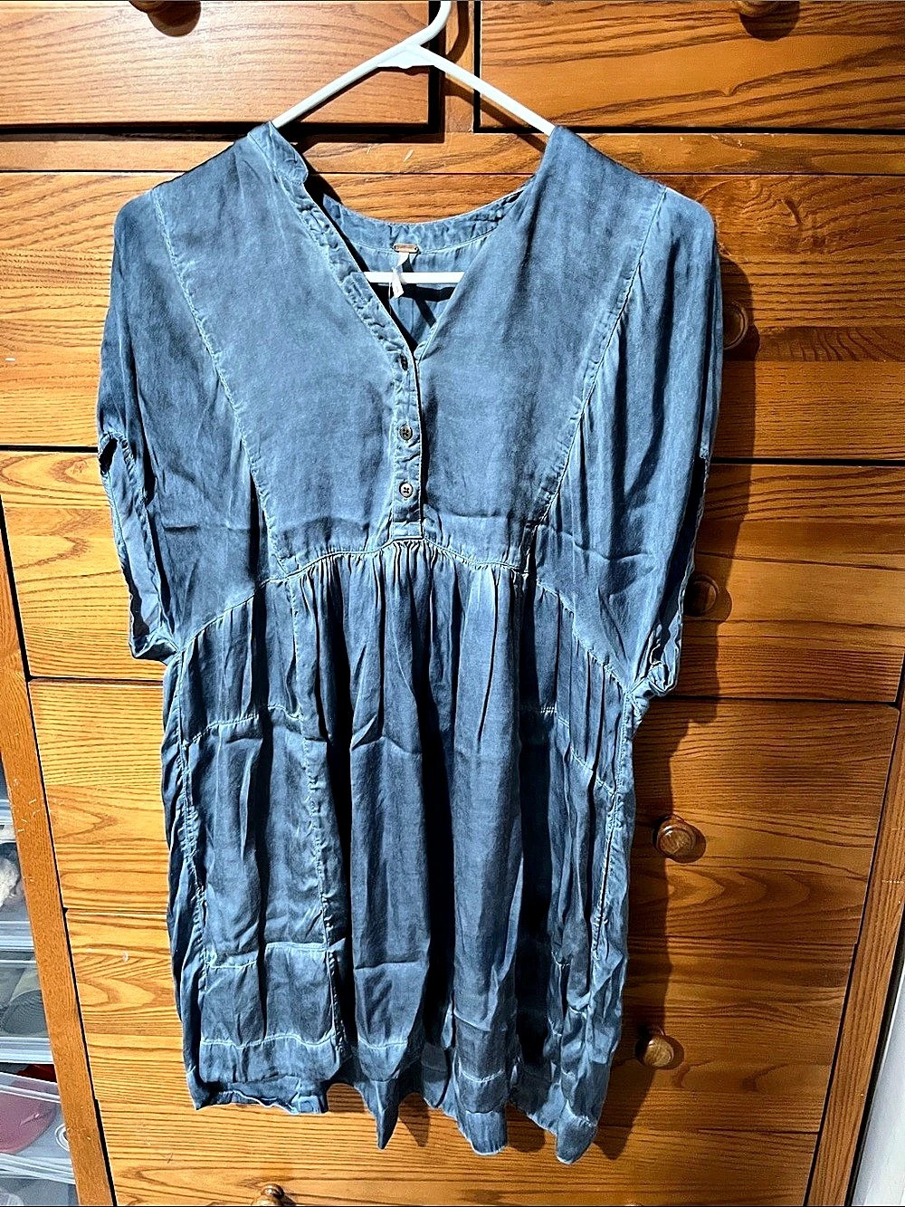 Free People Blue Mini Dress
